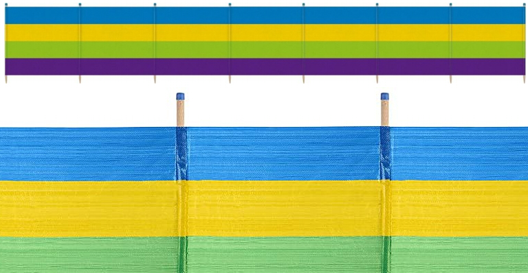 Yello oprolbaar windscherm 