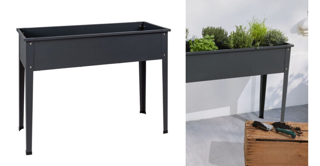 Parkside Kweekbak op poten Zwart 80 L